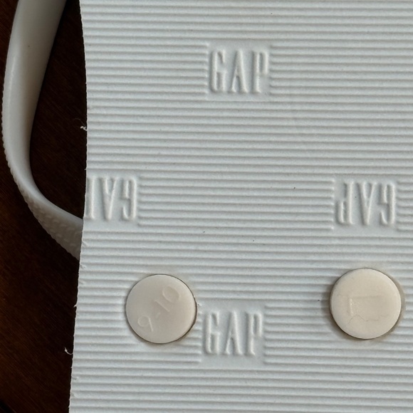 NWOT Gap Women's Blue & White Stripe Printed Flip Flop Sandals, size 9-10 - Picture 8 of 8